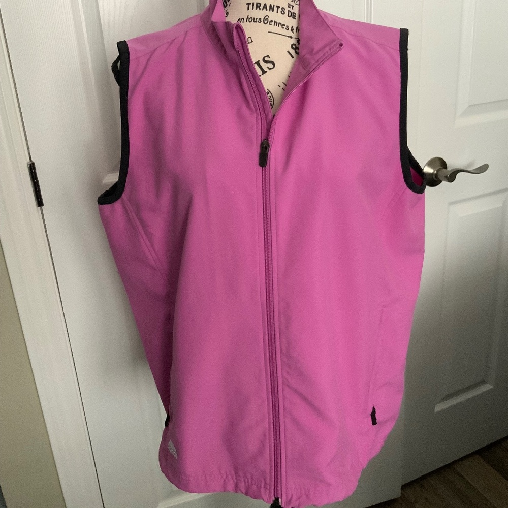 Ladies Addidas Pink and Black Vest Sz L